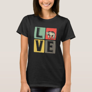 Love Bear Lovely Heart  Brown Bears T-Shirt
