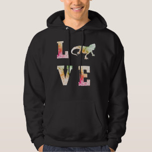 Love Bearded Dragon Reptile Lizard Costume Hoodie