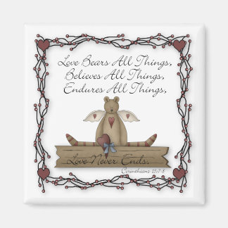 Love Bears All Things Country Angel Teddy Bear Magnet