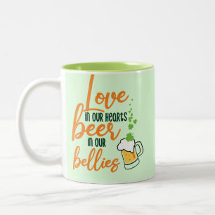Love & Beer St. Patrick’s Day Fun-61146 Hoodie Two-Tone Coffee Mug