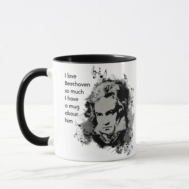Love Beethoven so much I  So Much Fun Quote  Mug (Left)