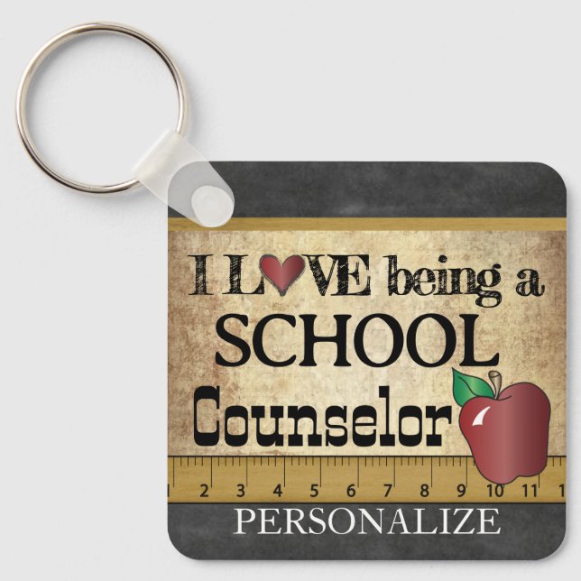 Love Being a School Counsellor  Key Ring (Front)