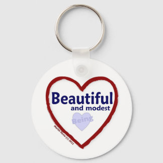 Love Being Beautiful & Modest Key Ring