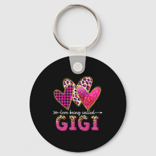 Love being called gigi grandma valentine mothers key ring