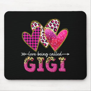 Love being called gigi grandma valentine mothers mouse mat