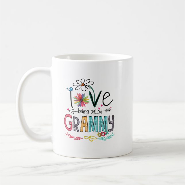 Love being called grammy shirt coffee mug (Left)