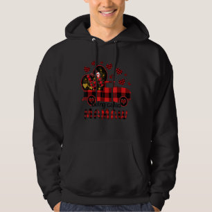 Love Being Called Mamaw Red Truck Gnome Valentine Hoodie