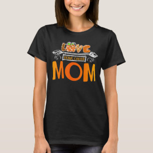 Love Being Called Mum Leopard Plaid Pumpkin Thanks T-Shirt
