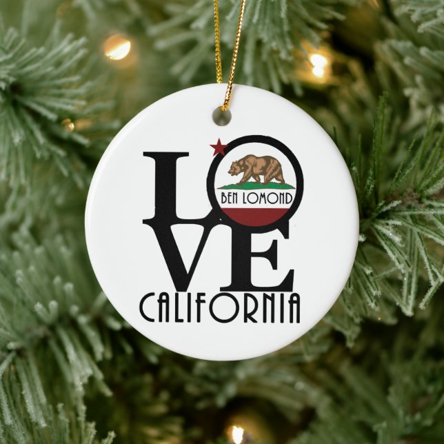 LOVE Ben Lomond California Ceramic Tree Decoration (Tree)