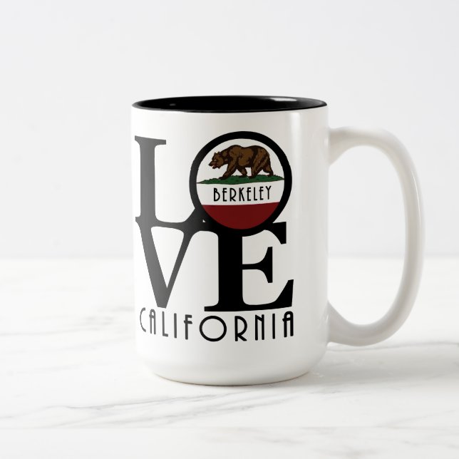 LOVE Berkeley California 15oz Two-Tone Coffee Mug (Right)