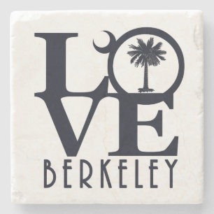 LOVE Berkeley SC Stone Coaster