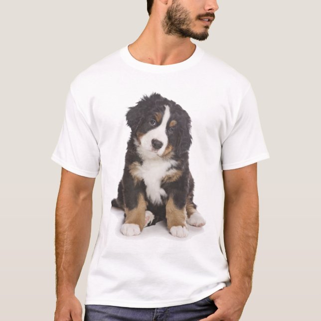 Love Bernese Mountain Dog Puppy Tee shirt (Front)