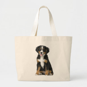 Love Bernese Mountain Dog Puppy Tote Bag