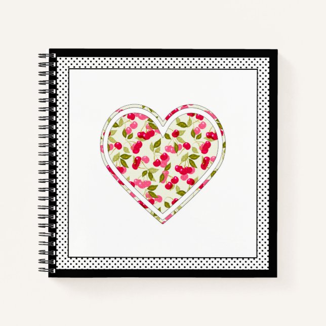 Love, berries, cherry notebook (Front)