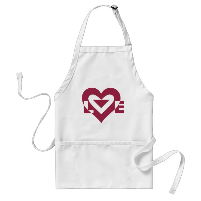 Love Berry Purple Standard Apron (Front)