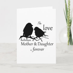 Love Between Mother Daughter Bird Quote Card