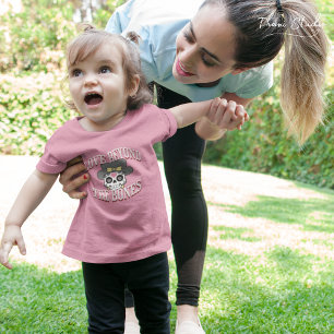 Love Beyond The Bones Valentine Modern Retro Skull Baby T-Shirt