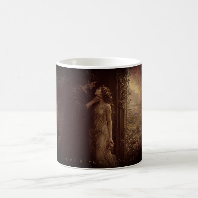 Love Beyond Worlds Mythical Romance Fantasy Gothic Coffee Mug (Center)