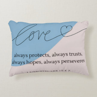Love Bible Verse Decorative Cushion