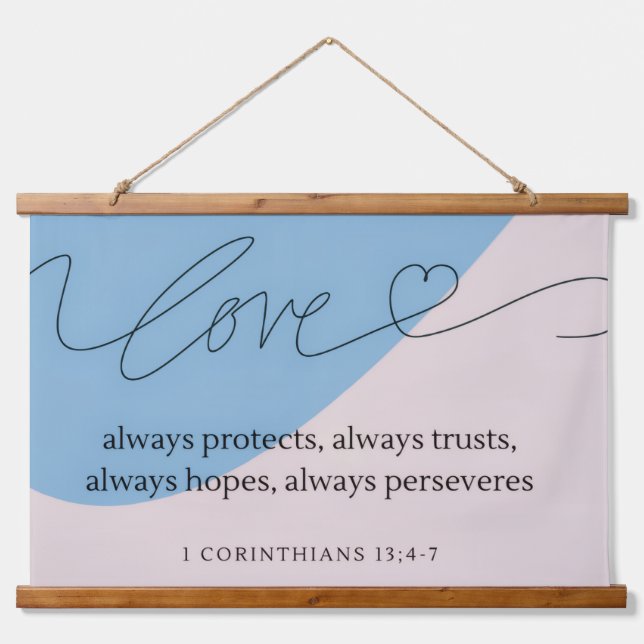 Love Bible Verse Hanging Tapestry (Front)