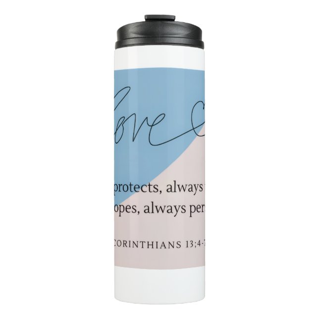 Love Bible Verse Thermal Tumbler (Front)
