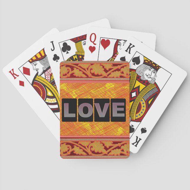 Love Bicycle Playing Cards (Back)