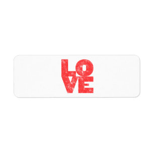Love (big block letterpress style)