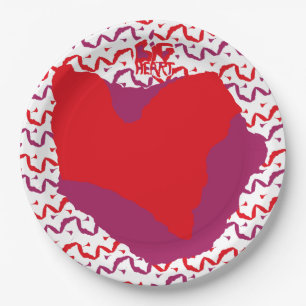 Love.Big heart/Corazon Grande love by Masanser pix Paper Plate