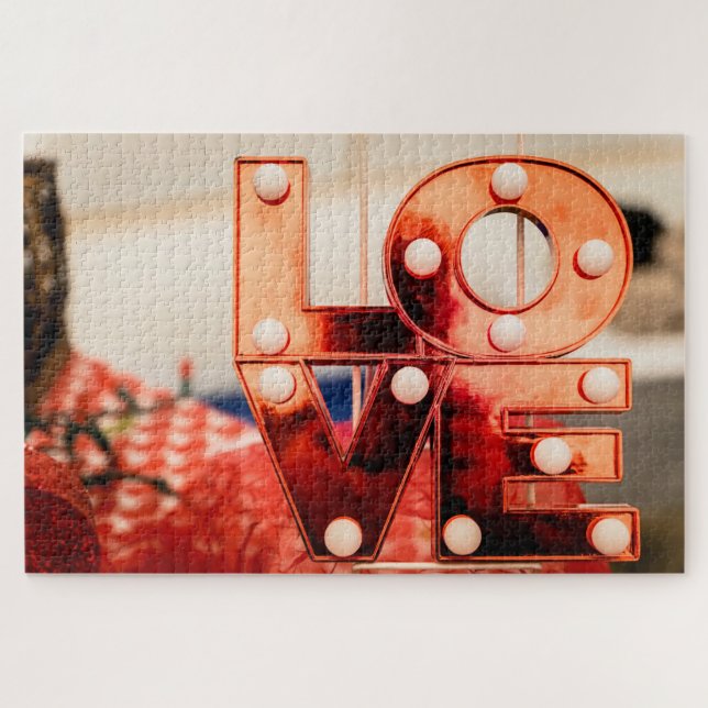LOVE (Big Red Lettering) Jigsaw Puzzle (Horizontal)