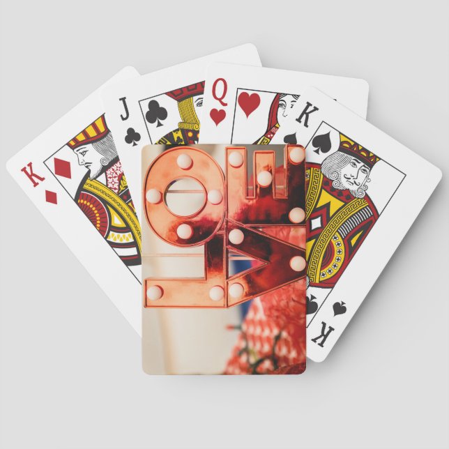 LOVE (Big Red Lettering) Playing Cards (Back)