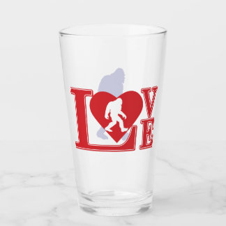 Love Bigfoot Glass