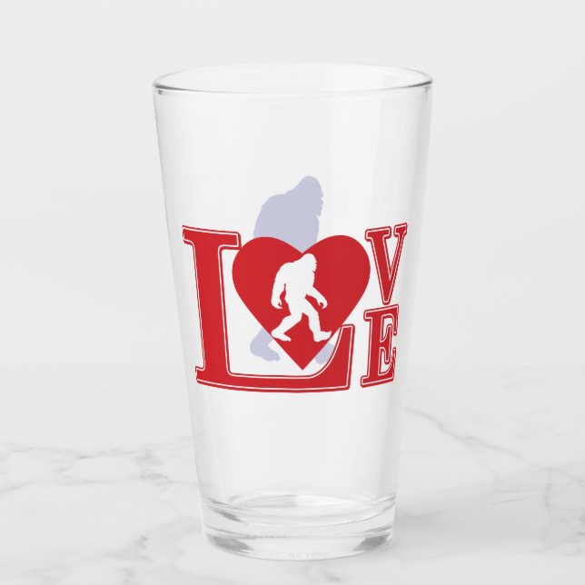 Love Bigfoot Glass (Front)