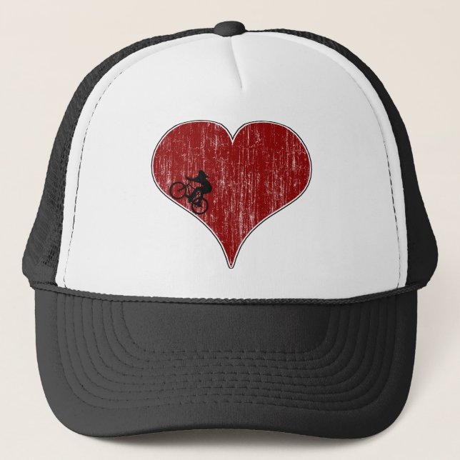 Love Biking Cycling Trucker Hat (Front)
