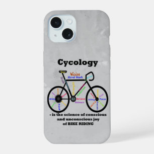 Love Biking Cycology Riding Bikes Quote iPhone 15 Case