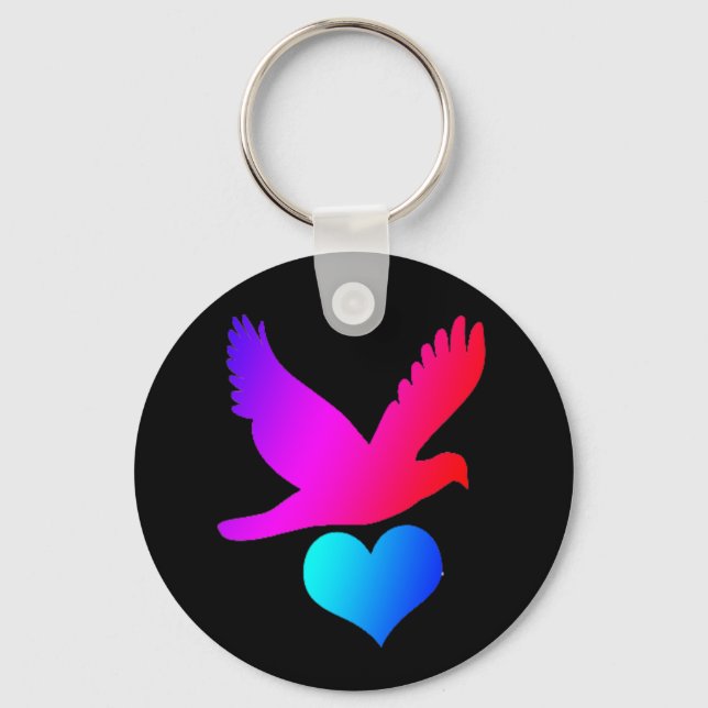 Love bird 2 key ring (Front)