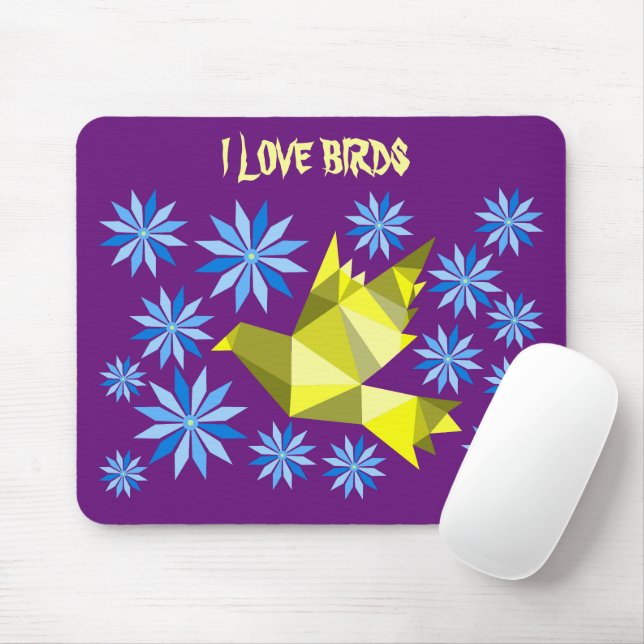 LOVE BIRD MOUSE MAT (With Mouse)
