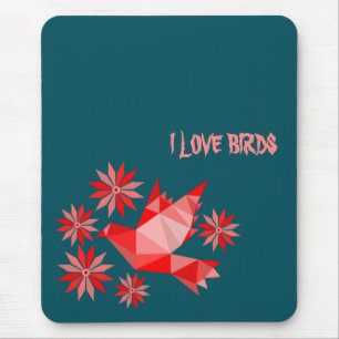 LOVE BIRD MOUSE MAT