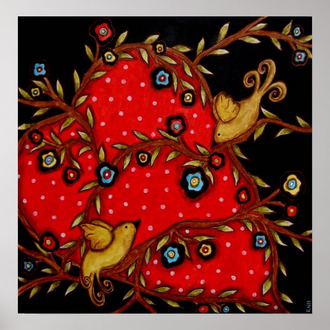 Love bird poster (Front)