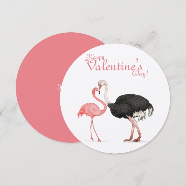 Love Bird round Card (Front/Back)