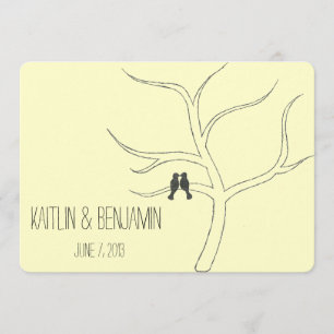 Love Bird Wedding Invitation