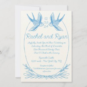 Love Bird Wedding Invite 