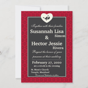 Love Birds 5x7 Invitation