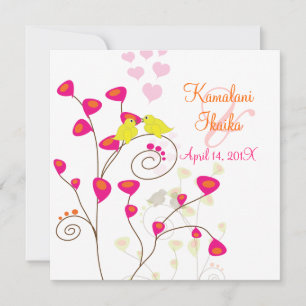 Love birds, add your background.. invitation