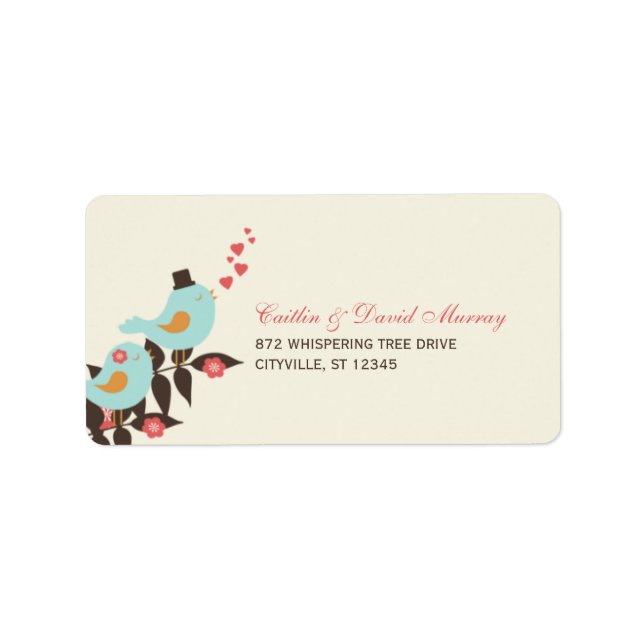 Love Birds Address Labels (Front)