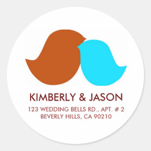 Love Birds Address Labels