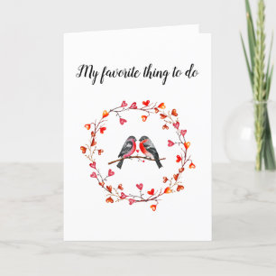 Love Birds Anniversary Card