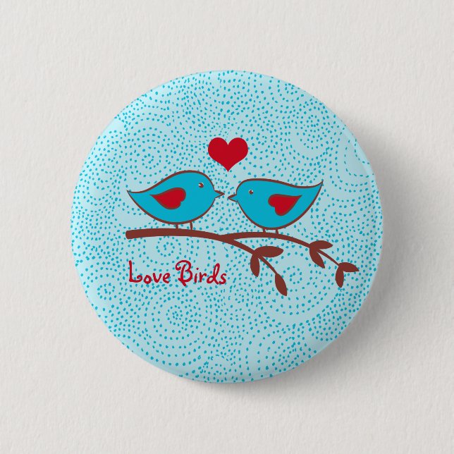 Love Birds Button (Front)
