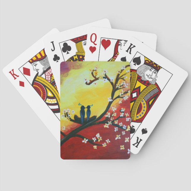 Love Birds Classic Playing Cards (Back)