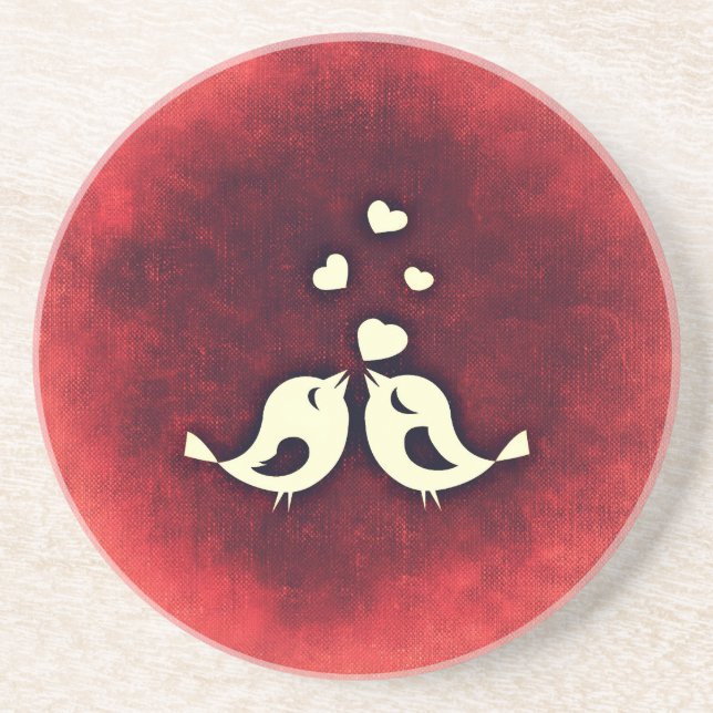 Love birds coaster (Front)