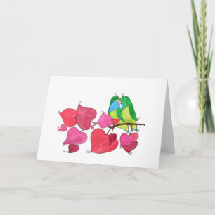 Love Birds, "Congratulations" Card